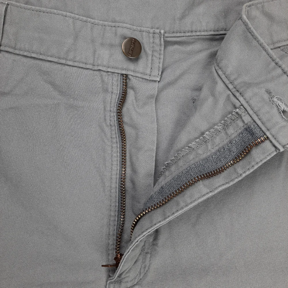 Carhartt Original Fit 100% Cotton Canvas Gray Work Utility Shorts SZ 36